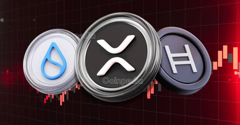 XRP, Sui, análisis HBAR