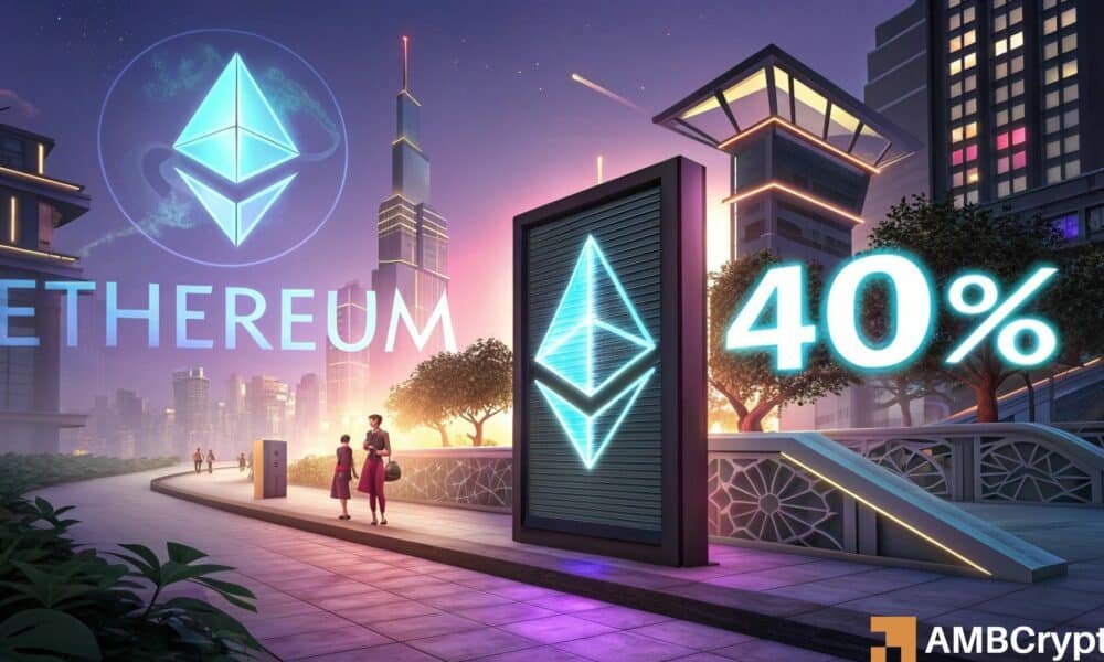 La nueva tasa de adopción de Ethereum está en aumento cerca del 40%