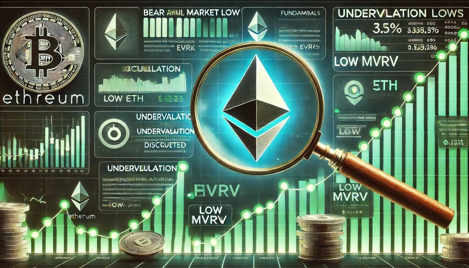 Ethereum cotizaciones en Bear Market Lows: Fundamentals Signal Major subvaluación
