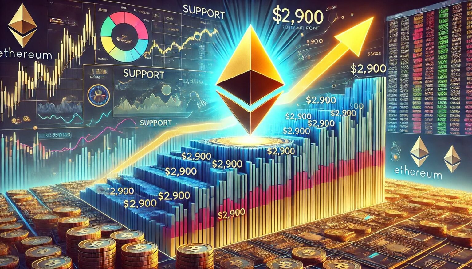 Ethereum se mantiene por encima de los precios clave: los datos apuntan a un nivel de $ 2,900 como disparador alcista