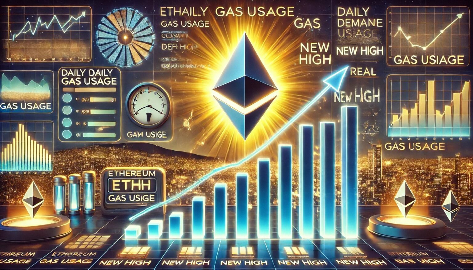 Ethereum Daily Gas Usage llega a los nuevos máximos: los poderes de demanda real ETH crecimiento