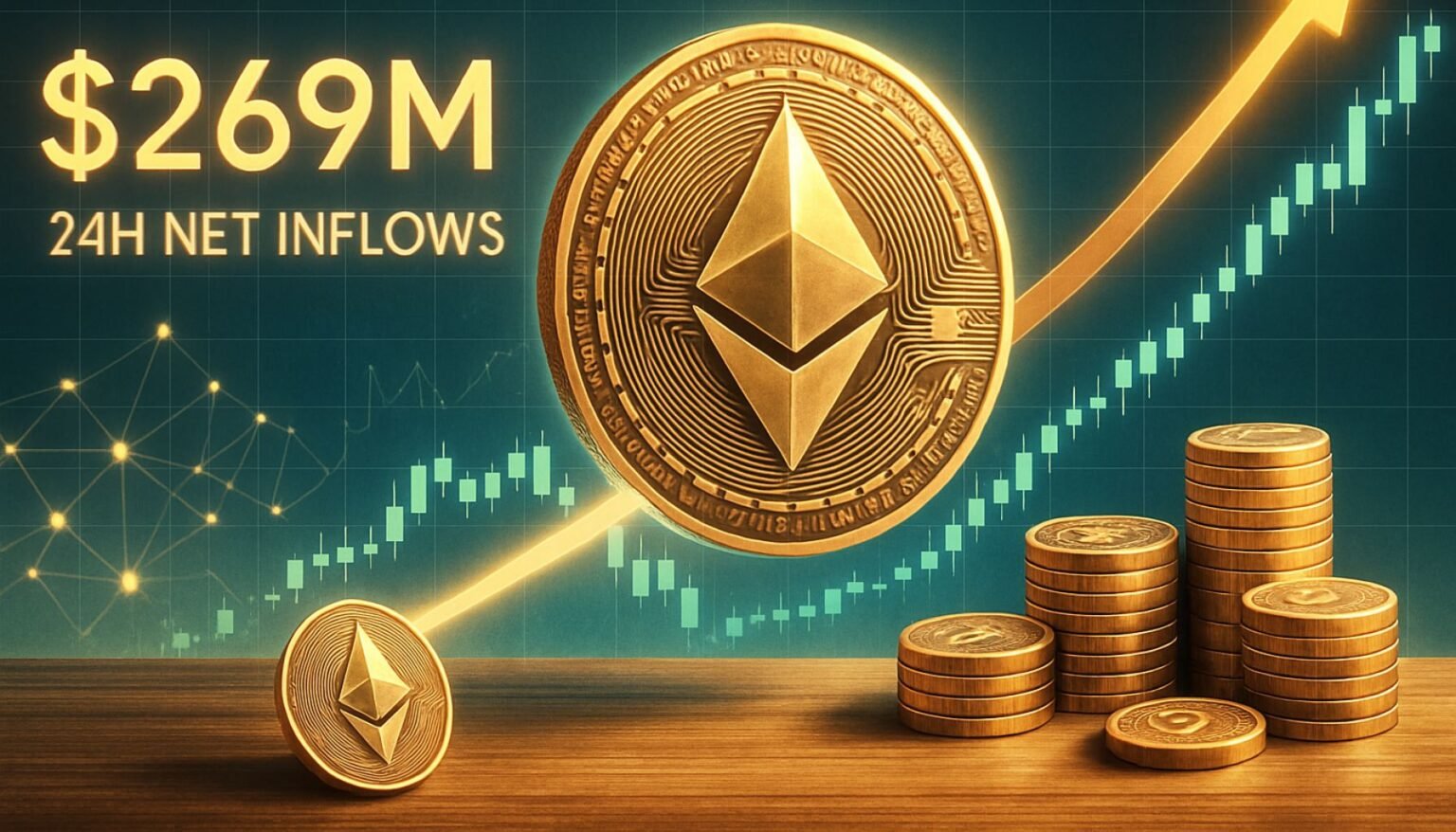 Ethereum ve $ 269 millones en entradas netas en 24 h – acelera el impulso alcista
