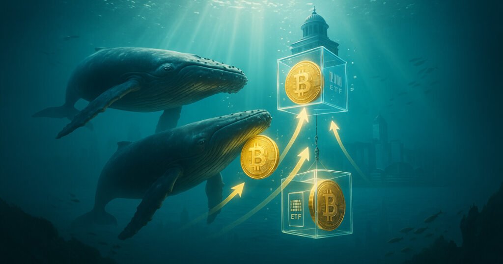 Las ballenas Bitcoin intercambian BTC por ETF para proteger la riqueza de las amenazas