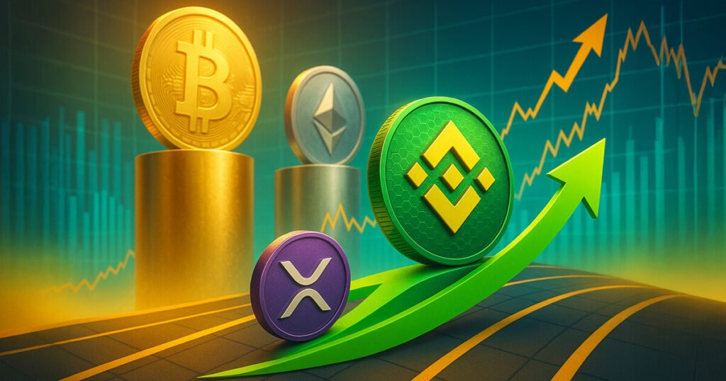 BNB OUSTS XRP después del aumento impulsado por el comercio de servicios públicos y Memecoin