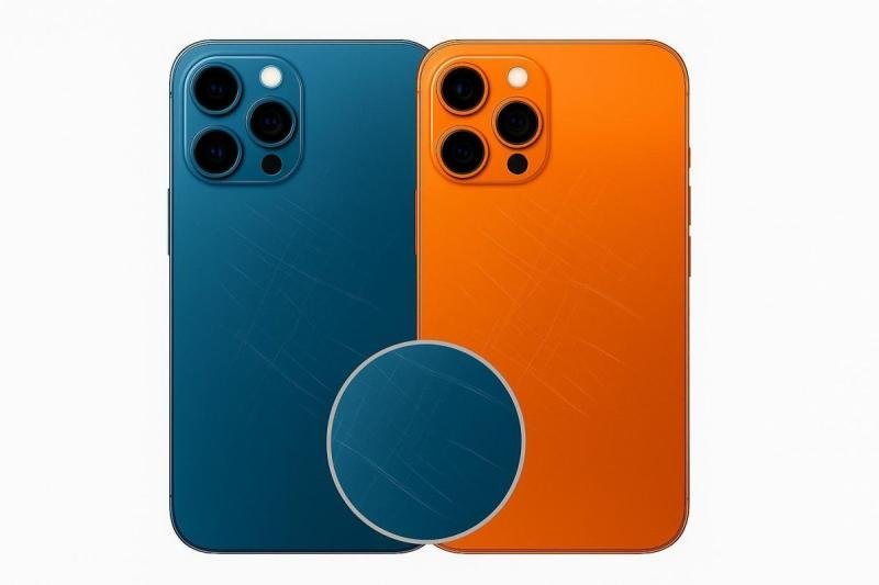 Parte posterior rayada de los teléfonos inteligentes: las carcasas de metal y anodizado se están convirtiendo en un problema