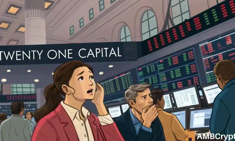 El debut de Twenty One Capital en la Bolsa de Nueva York sufre una caída del 20%. ¿Qué asustó a los inversores?