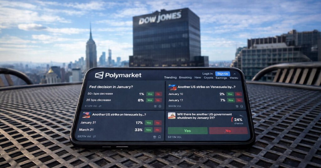 Los mercados de predicción permiten que los iniciados se beneficien de las filtraciones, pero una asociación masiva de Dow Jones acaba de validar la plataforma.